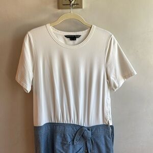 Cute mixed media dress.